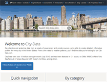 Tablet Screenshot of city-data.com